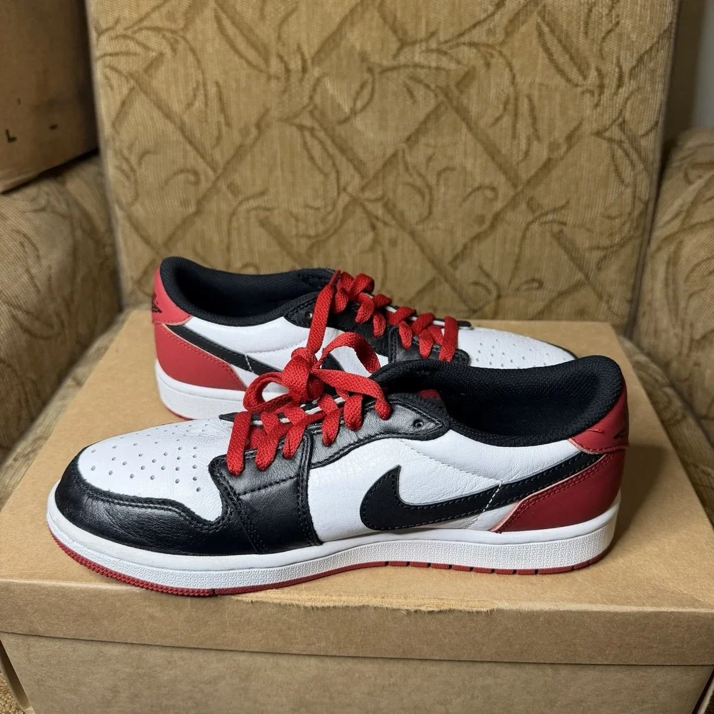 Air Jordan 1 Low OG Black Toe 2023 CZ0790-106 Men's Size 7.5 Sneakers